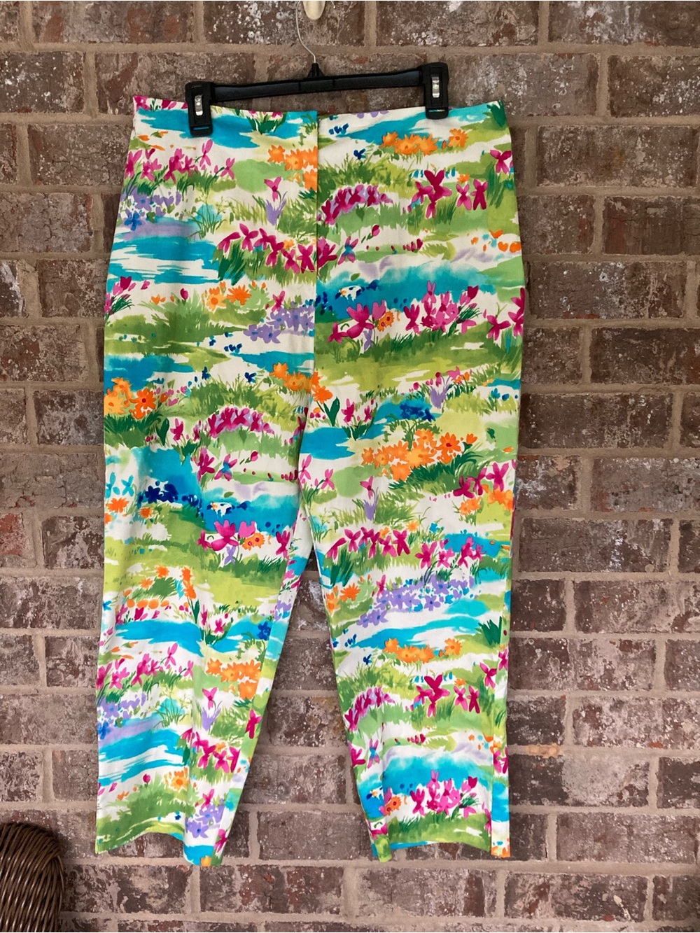 Marisa Christina watercolor Floral pants New With Tags Size 14